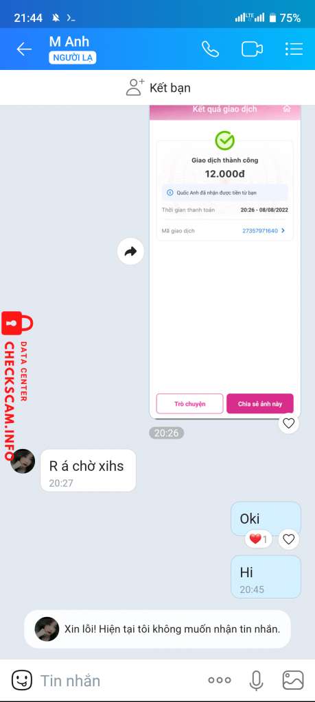 Evidência contra Quốc Anh