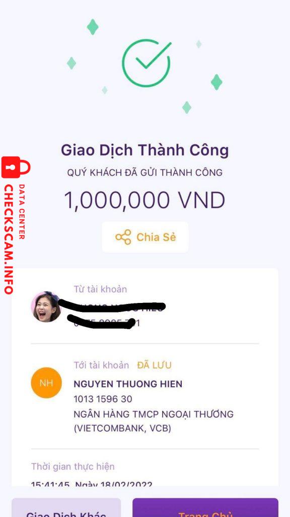 Evidência contra NGUYEN THUONG HIEN