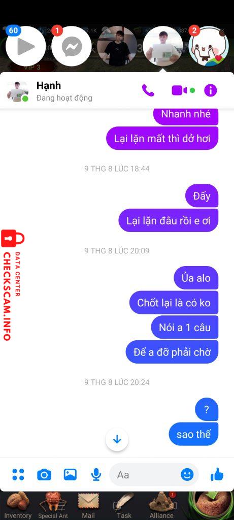 Evidência contra BUI THI NHAN