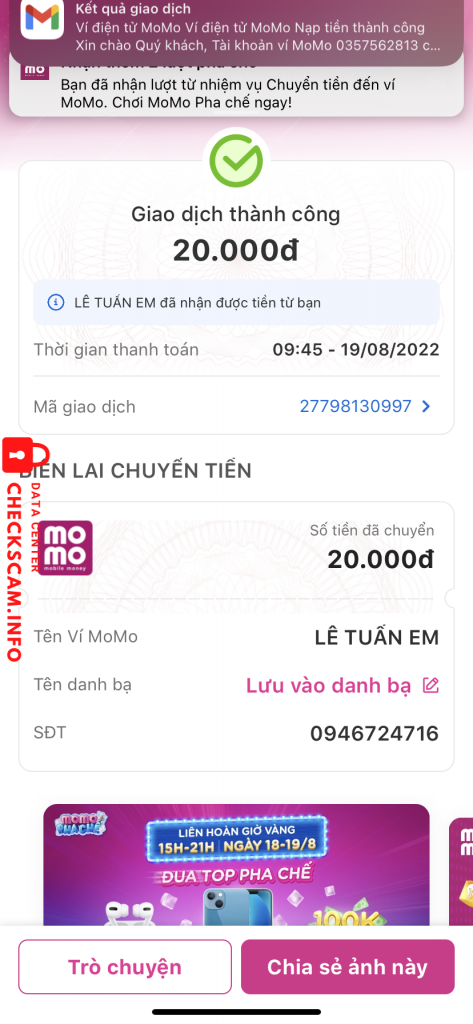 Evidência contra Lê tuấn em