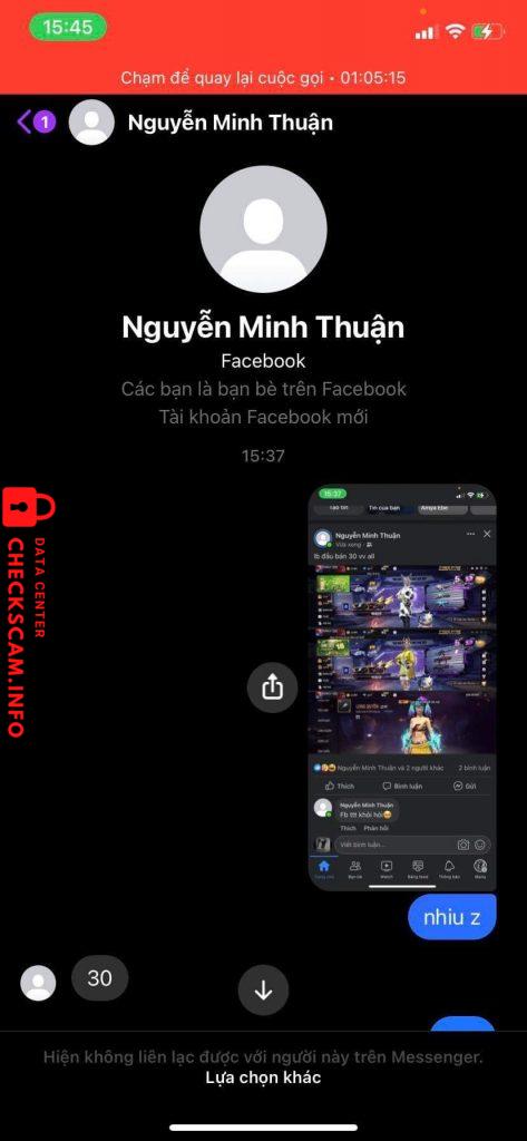 Evidência contra TRAN THI BE