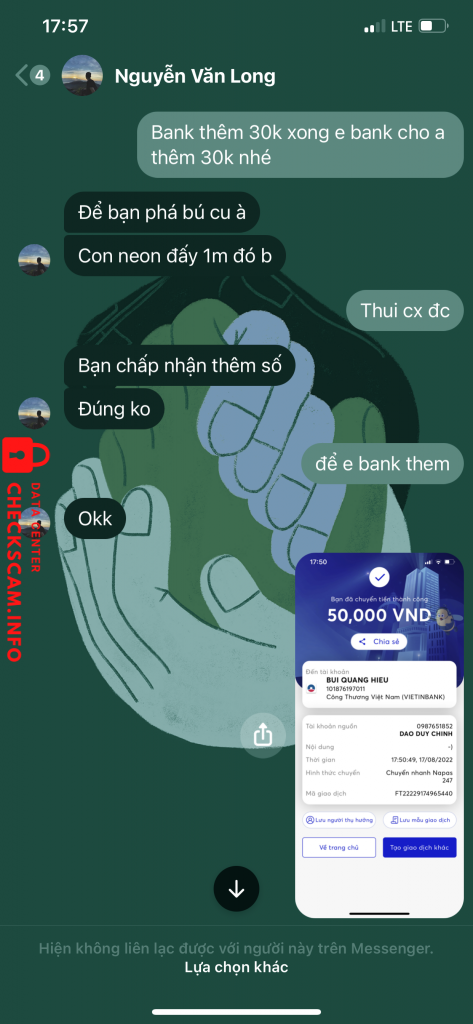 Bewijs tegen BUI QUANG HIEU