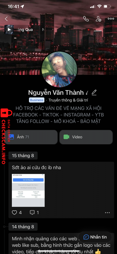 Bewijs tegen Nguyễn văn thành