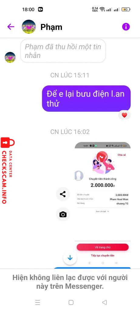 Bewijs tegen PHAM HOAI NHAN