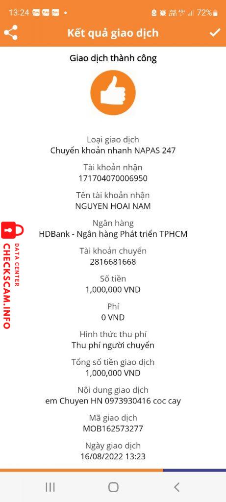 Bewijs tegen Nguyễn Hoài Nam