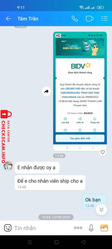 Bewijs tegen trần văn tâm