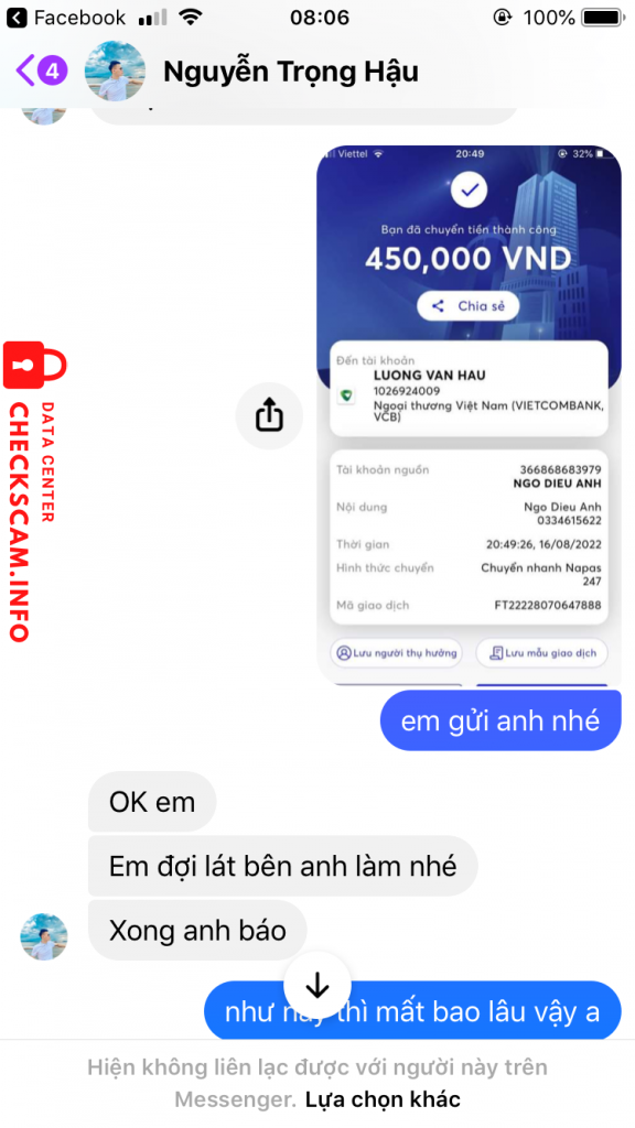 Bewijs tegen LUONG VAN HAU