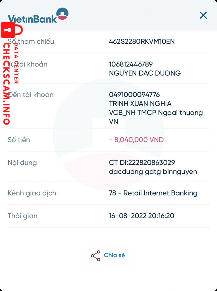 Bewijs tegen NGUYEN DINH PHUC