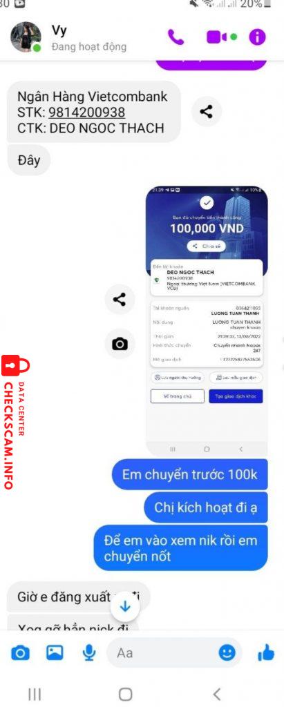 Bewijs tegen Deo Ngoc Thach