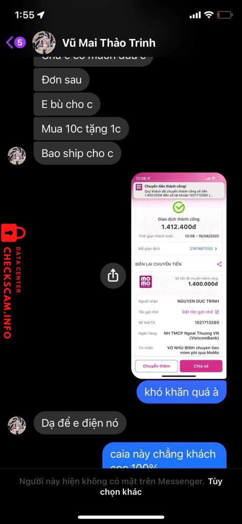 Bewijs tegen Nguyễn Đức Trinh