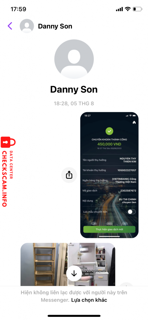 Bewijs tegen Nguyen Thy Thien Kim
