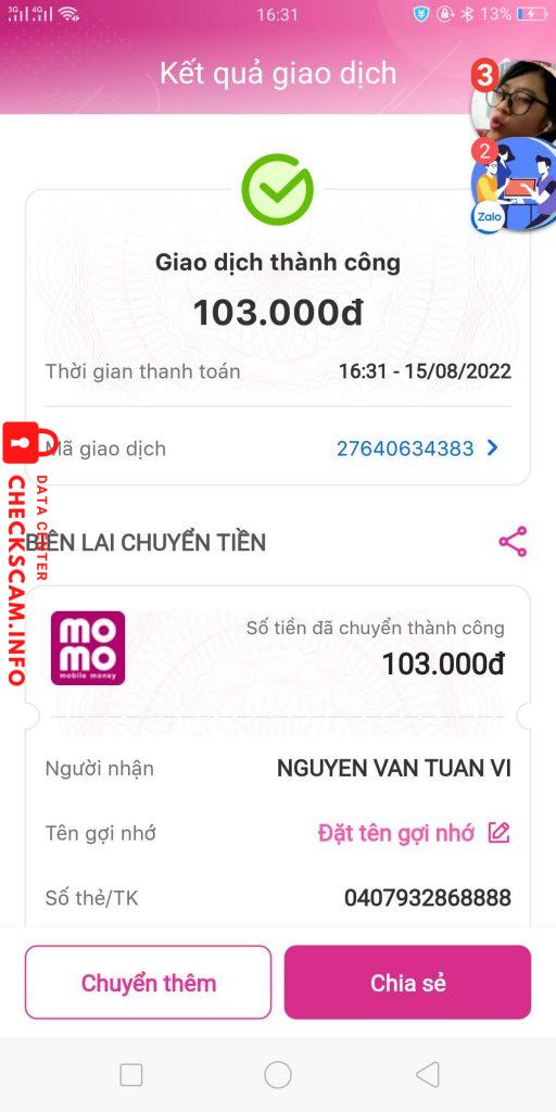 Bewijs tegen Nguyễn Tuấn vĩ