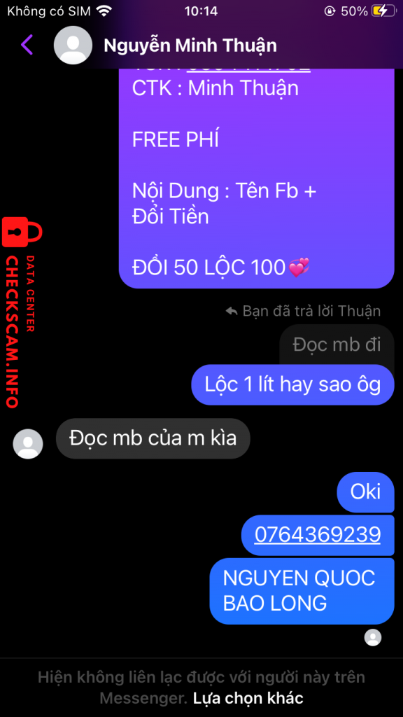 Bewijs tegen Nguyễn Thành Nhân