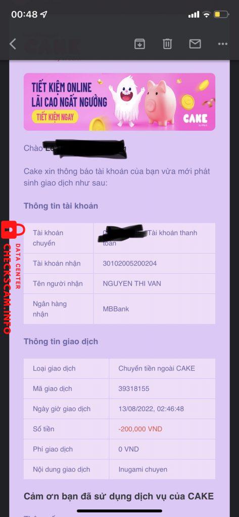 针对的证据 NGUYEN THI VAN