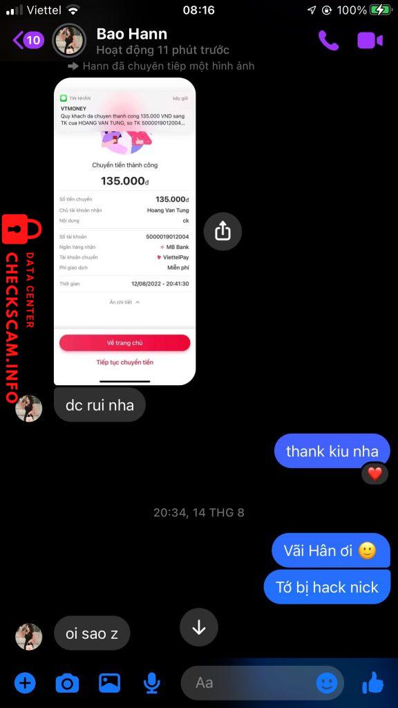 针对的证据 Hoang Van Tung