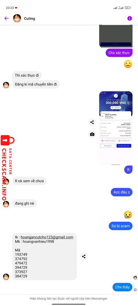 针对的证据 TRẦN THỊ HỒNG