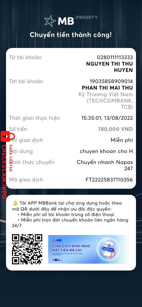 针对的证据 Nguyễn Trần Phương Hoa