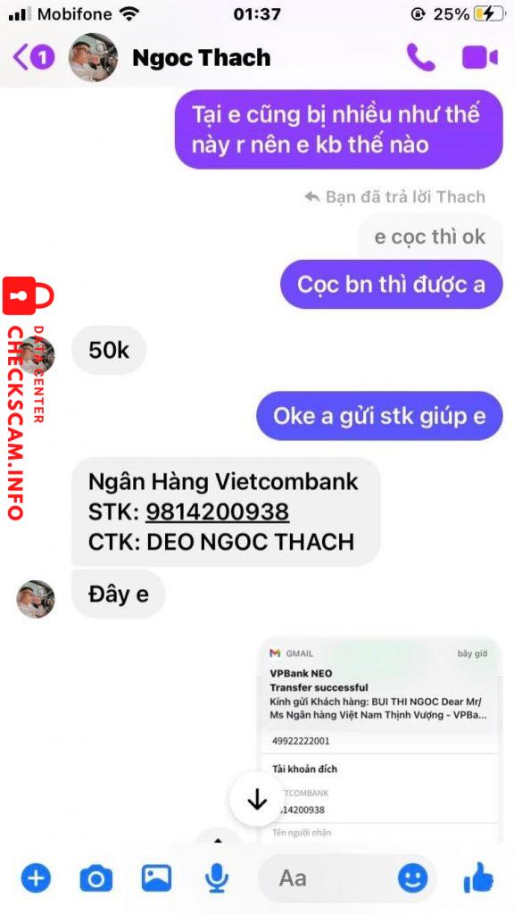 Bewijs tegen Deo Ngọc Thạch