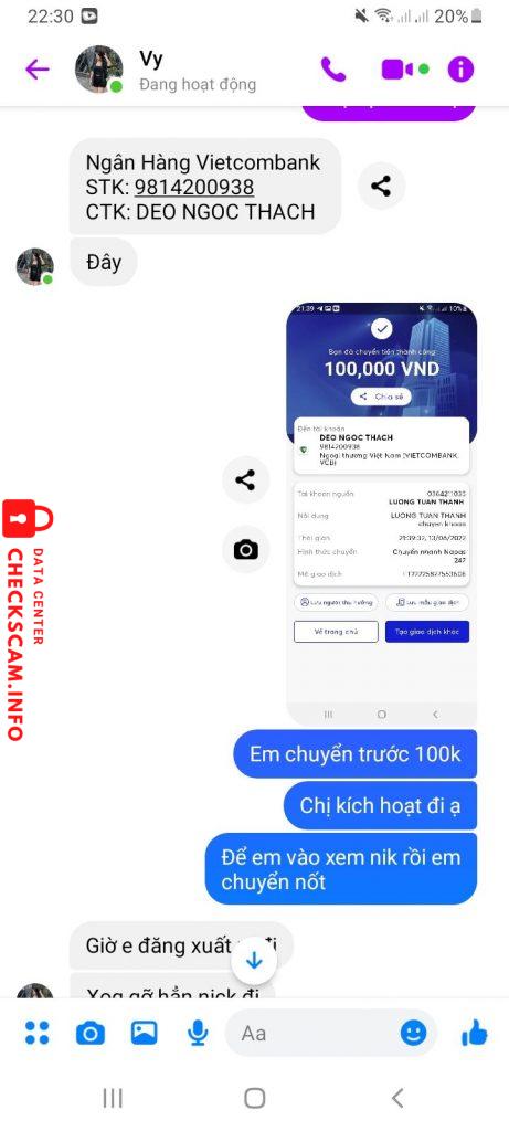 Bewijs tegen Deo Ngọc Thạch