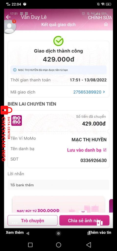 Bewijs tegen Lê Văn Duy