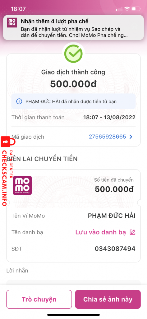 Preuves contre Phạm Đức Hải