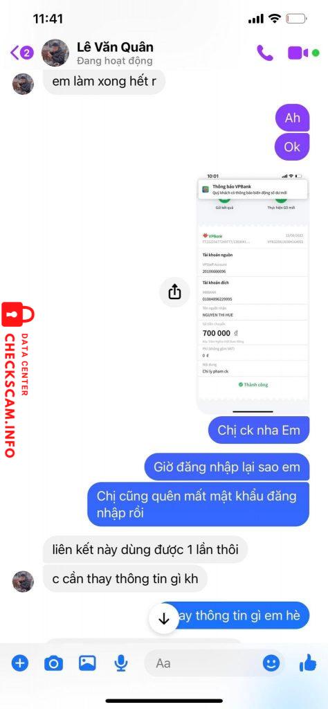 针对的证据 Nguyễn Thị Huệ