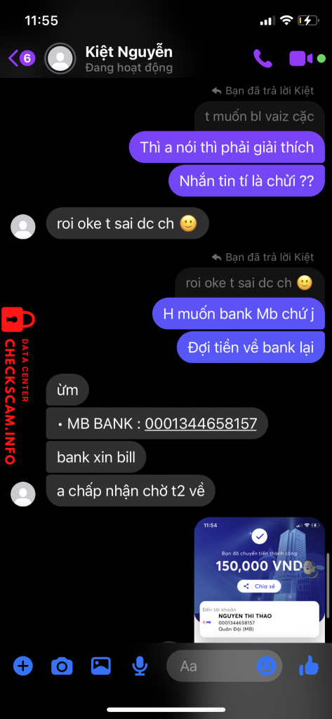 针对的证据 Nguyễn Thị Thu Thảo