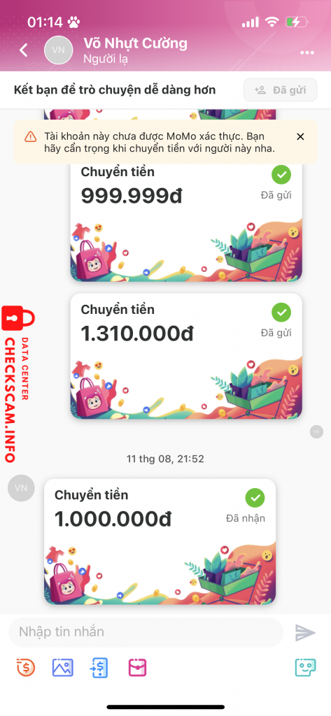 针对的证据 Võ Nhựt Cường