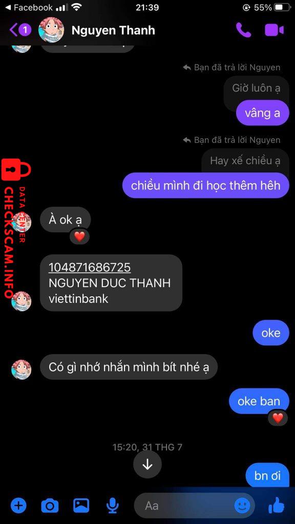 针对的证据 Nguyen Duc Thanh