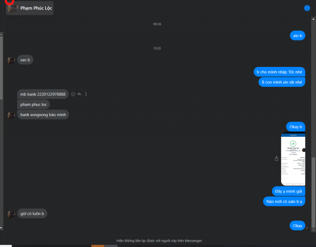 针对的证据 Phạm Phúc Lộc