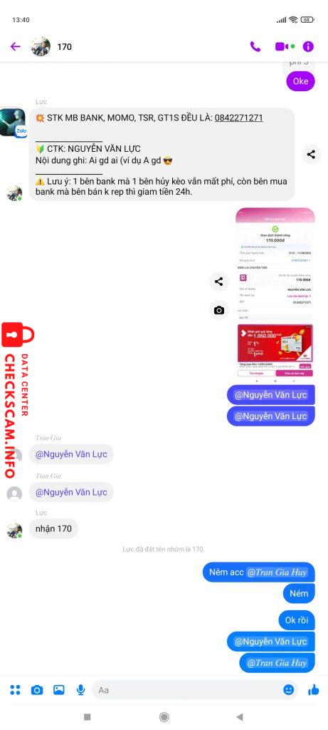 Bewijs tegen Trần Gia Huy