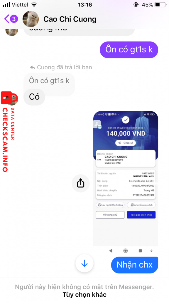 Ebidensya laban sa Cao chi cường