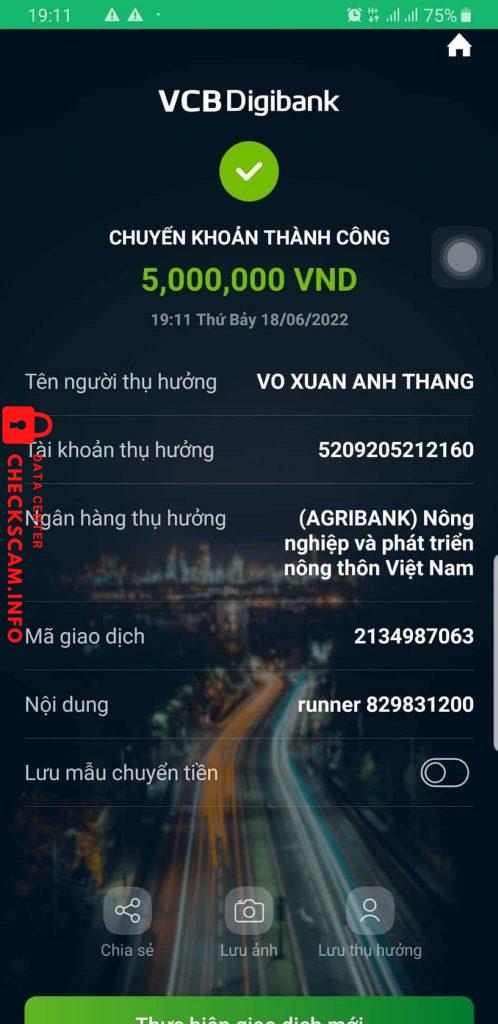 Ebidensya laban sa VO XUAN ANH THANG