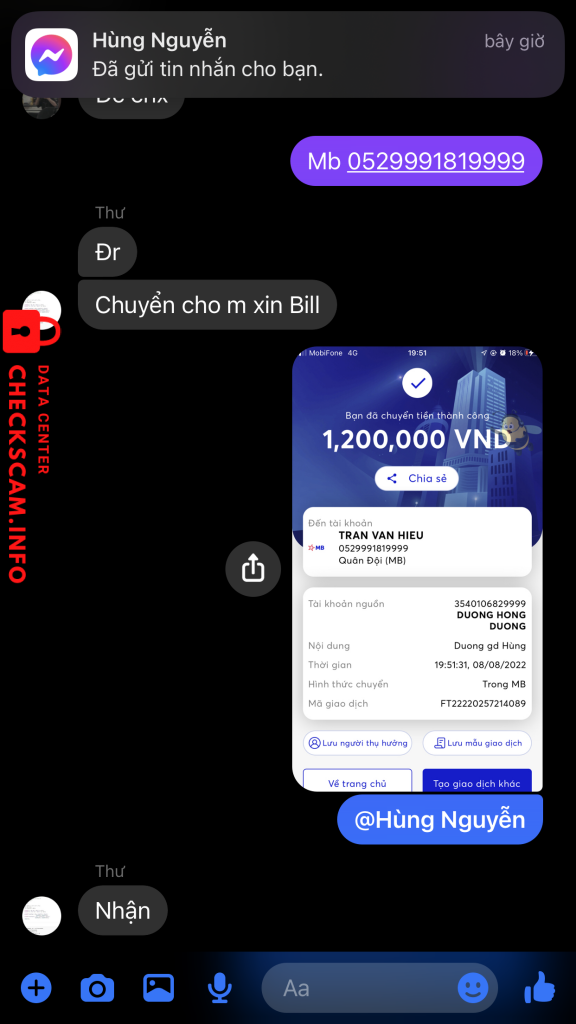 Ebidensya laban sa Tran Van Hieu