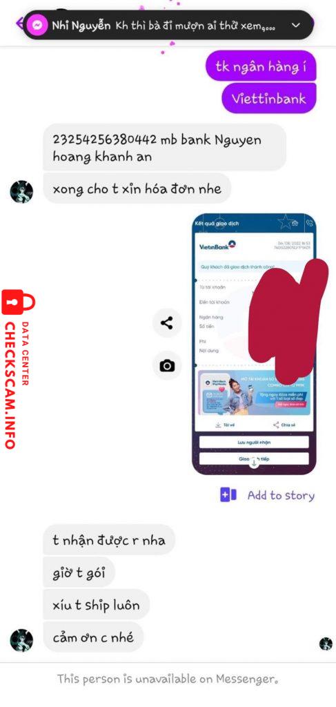 Ebidensya laban sa Nguyen Hoang Khanh An