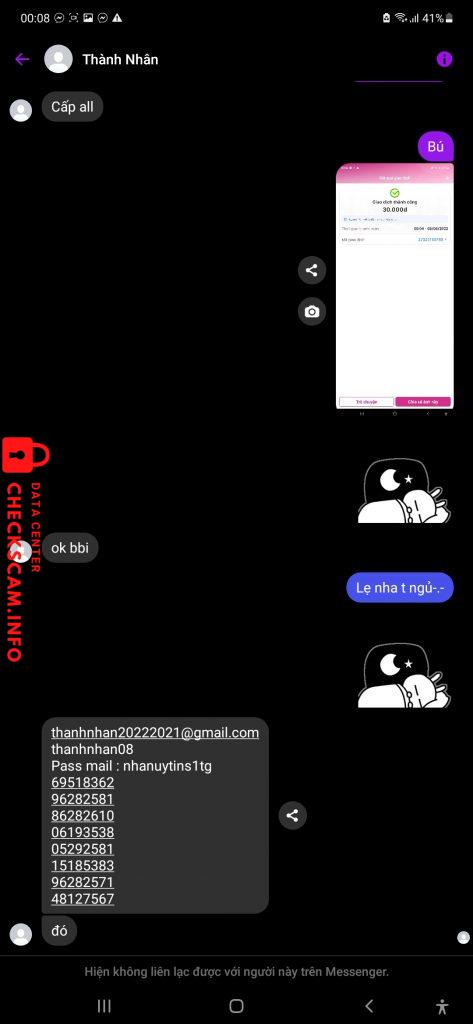 Ebidensya laban sa TRAN THI BE