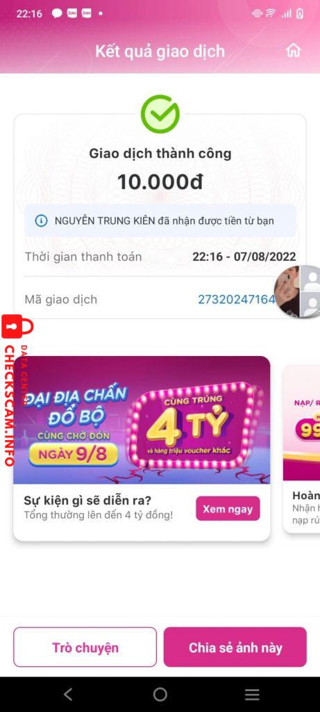 Ebidensya laban sa Nguyễn Trung Kiên (Quang Huy)