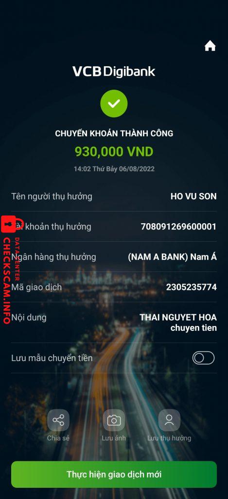 Ebidensya laban sa Ho vu son