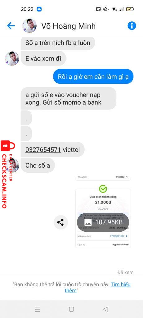 Ebidensya laban sa Võ Minh Hoàng