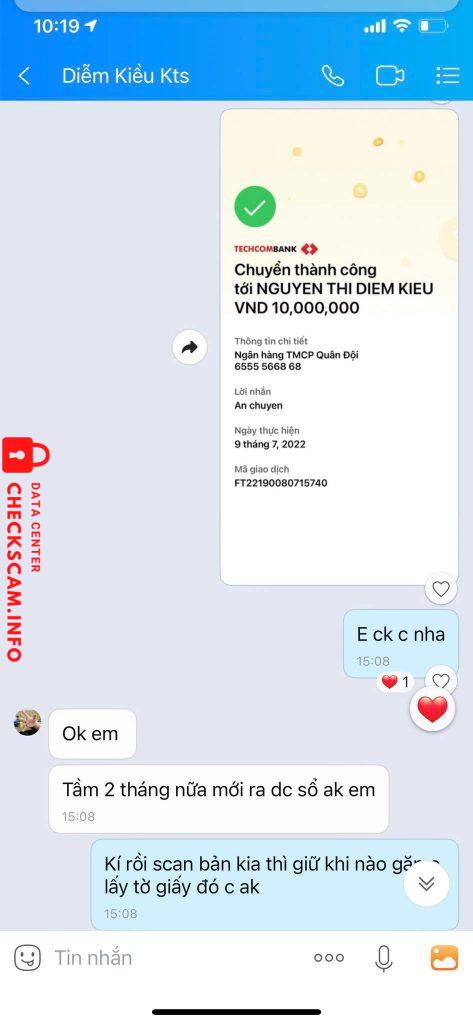 Ebidensya laban sa Nguyễn Thị Diễm Kiều