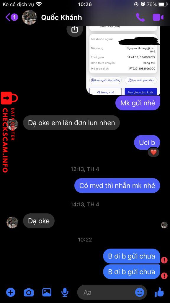 Ebidensya laban sa Ngô Quốc Khánh