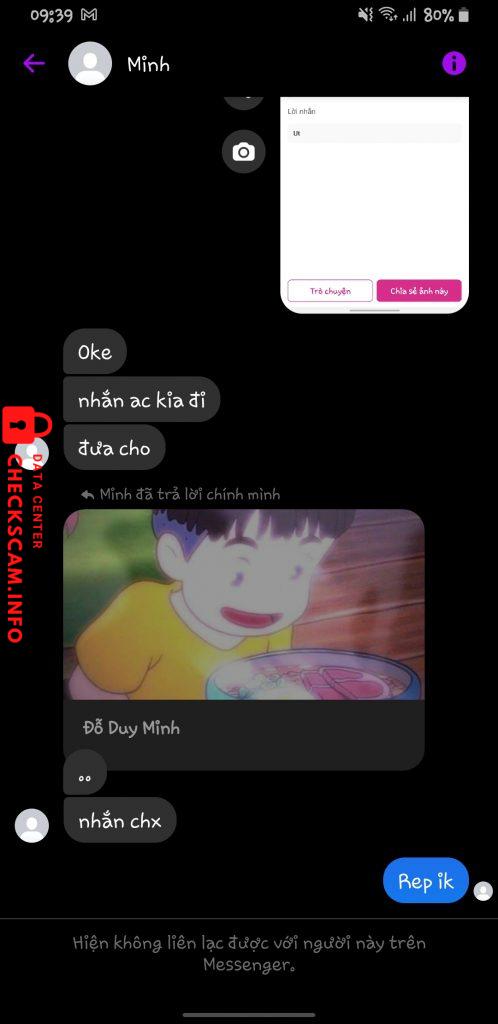 Ebidensya laban sa Đỗ Duy Minh