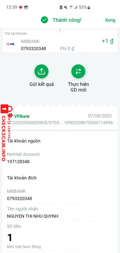 Ebidensya laban sa NGUYEN THI NHU QUYNH