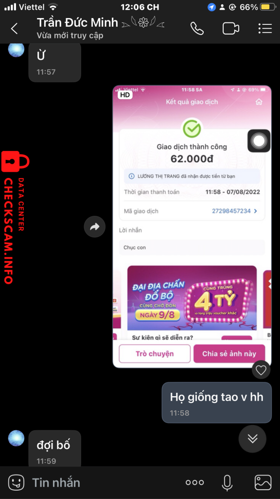 Ebidensya laban sa Lương Thị Trang