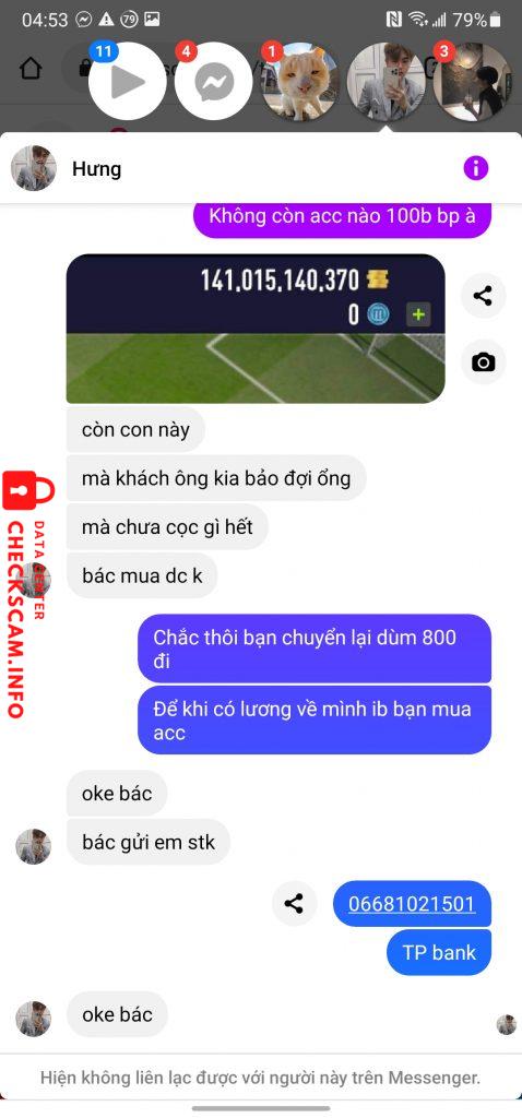 Ebidensya laban sa Trương Huỳnh Nhật Hoàng