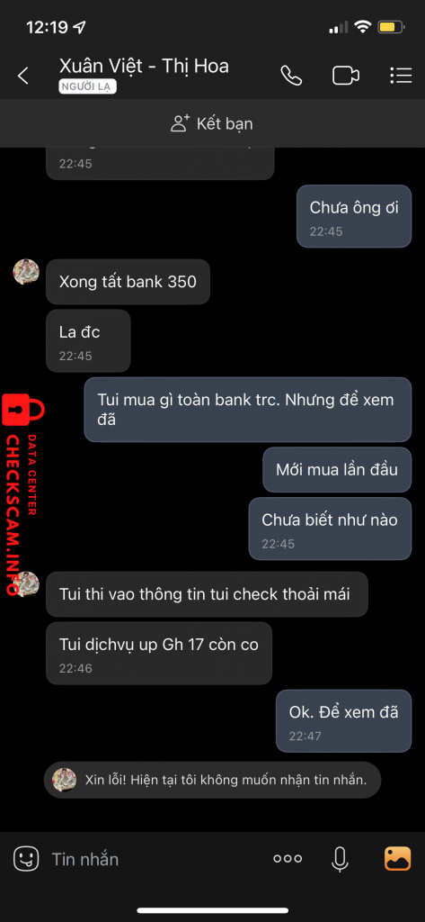 Ebidensya laban sa LE THI HOA