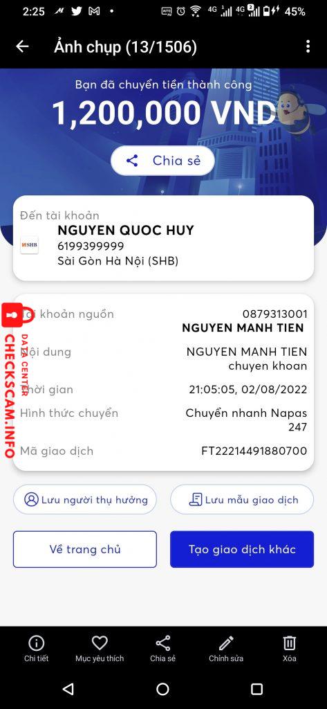 Ebidensya laban sa NGUYỄN QUỐC HUY