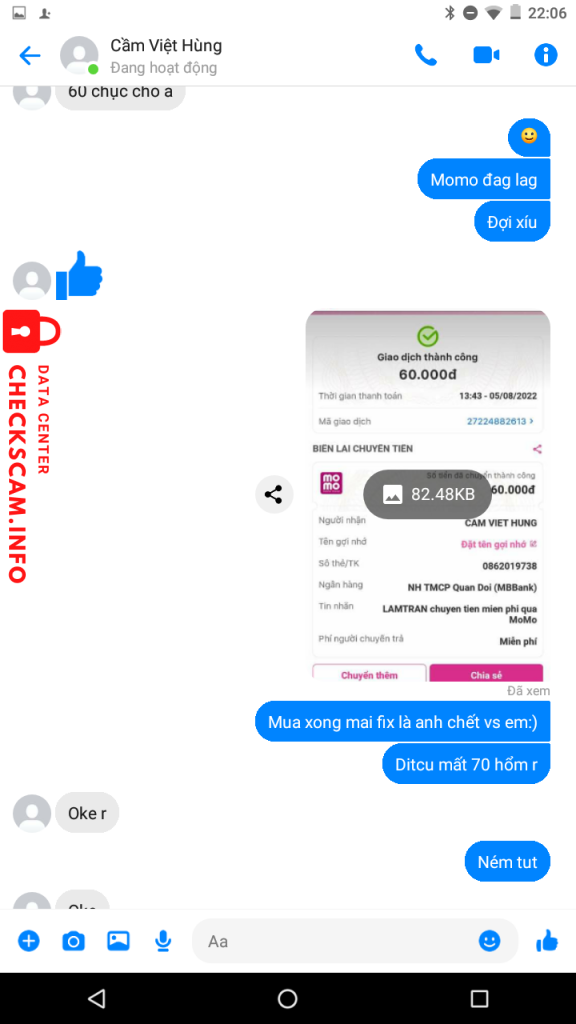Ebidensya laban sa Cầm Việt Hùng
