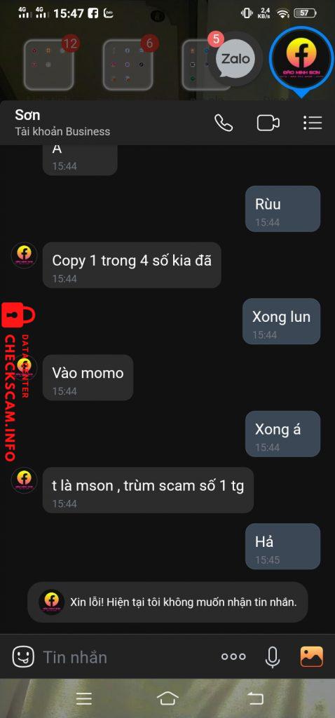 Ebidensya laban sa Đào Minh Sơn