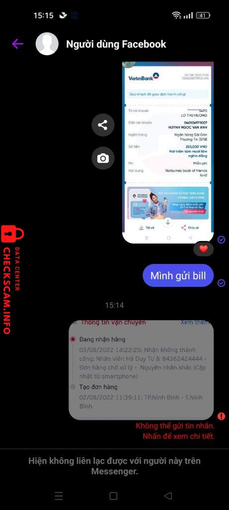 Ebidensya laban sa Huỳnh Ngọc Vân Anh
